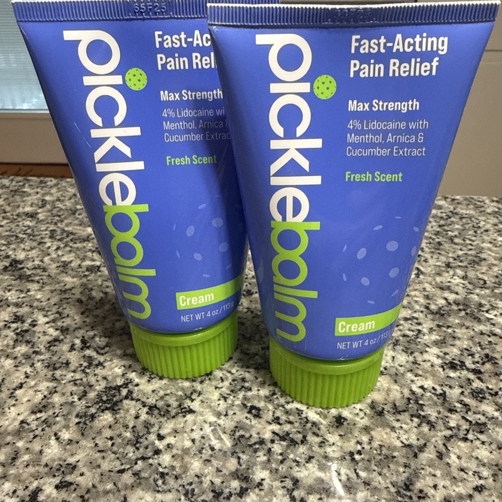 Pickle Balm 4 Oz (Lot Of 2) Max Strength Fresh Scent Fast Act Pain Relief Cream